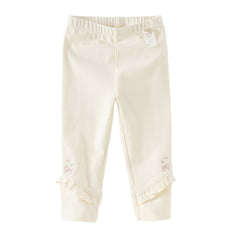 Dave&Bella Toddler Girls Sweet Black/Apricot Stretchable Slim Leggings