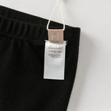 Dave&Bella Toddler Girls Sweet Black/Apricot Stretchable Slim Leggings