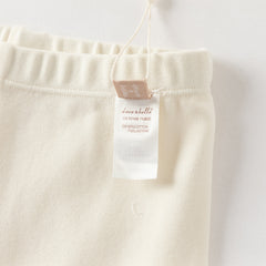 Dave&Bella Toddler Girls Sweet Black/Apricot Stretchable Slim Leggings