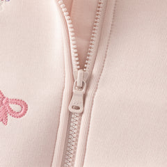 Dave&Bella Toddler Girls Sweet Pink Outwear Turtle Collar Comfortable Jackets