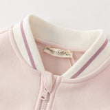 Dave&Bella Toddler Girls Sweet Pink Outwear Turtle Collar Comfortable Jackets