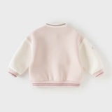 Dave&Bella Toddler Girls Sweet Pink Outwear Turtle Collar Comfortable Jackets