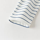 Dave&Bella Toddler Girls Cute Blue White Striped Soft Cotton T-shirt Tops