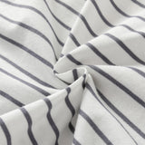 Dave&Bella Toddler Girls Fashion Navy Blue Striped Lightweight Cotton T-shirt Tops