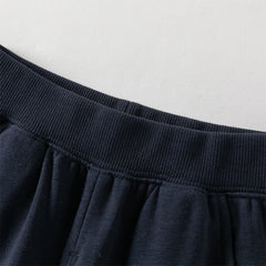 Dave&Bella Toddler Girls Navy Blue/Light Grey Loose Sports Casual Pants