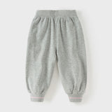 Dave&Bella Toddler Girls Navy Blue/Light Grey Loose Sports Casual Pants