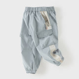 Dave&Bella Toddler Boys/Girls Versatile Adjustable-waistband Loose Drawstring Pants