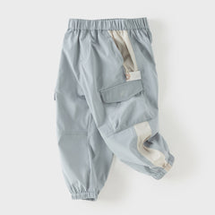 Dave&Bella Toddler Boys/Girls Versatile Adjustable-waistband Loose Drawstring Pants