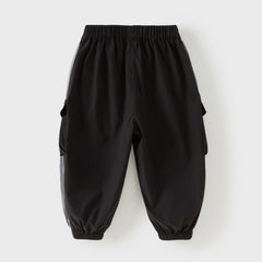 Dave&Bella Toddler Boys/Girls Versatile Adjustable-waistband Loose Drawstring Pants