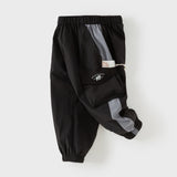 Dave&Bella Toddler Boys/Girls Versatile Adjustable-waistband Loose Drawstring Pants