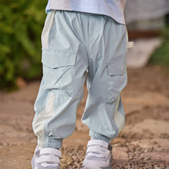 Dave&Bella Toddler Boys/Girls Versatile Adjustable-waistband Loose Drawstring Pants