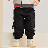 Dave&Bella Toddler Boys/Girls Versatile Adjustable-waistband Loose Drawstring Pants