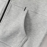 Dave&Bella Toddler Boys Casual Light Grey Outwear Long Sleeve Hooded Jackets