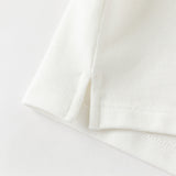 Dave&Bella Toddler Boys Versatile White College-style Polos