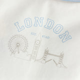 Dave&Bella Toddler Boys Versatile White College-style Polos