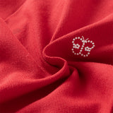 Dave&Bella Toddler Girls Charming Red Soft Long Sleeve Princess A-line Dress