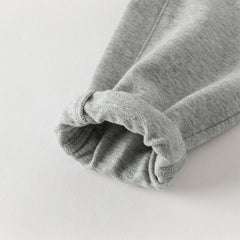 Dave&Bella Toddler Boys Light Grey Dog Print Long Sleeve Top Pant Suits