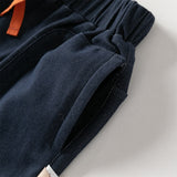 Dave&Bella Toddler Boys Grey Blue/Denim Blue Adjustable-waistband Wide Jeans