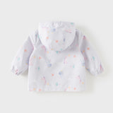 Dave&Bella Toddler Girls/Boys Multi-color Cute Print Outwear Hooded Jackets
