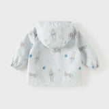 Dave&Bella Toddler Girls/Boys Multi-color Cute Print Outwear Hooded Jackets