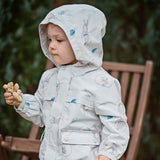Dave&Bella Toddler Girls/Boys Multi-color Cute Print Outwear Hooded Jackets
