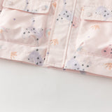 Dave&Bella Toddler Girls/Boys Multi-color Cute Print Outwear Hooded Jackets