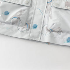 Dave&Bella Toddler Girls/Boys Multi-color Cute Print Outwear Hooded Jackets