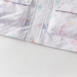 Dave&Bella Toddler Girls/Boys Multi-color Cute Print Outwear Hooded Jackets