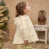 Dave&Bella Toddler Girls Yellow/Pink Playful Animal Print Outwear Lightweight Jackets