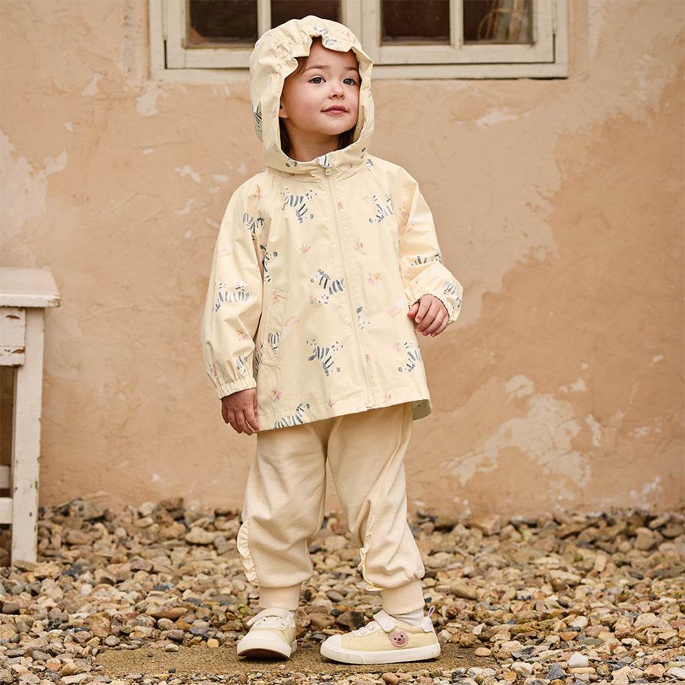 Dave&Bella Toddler Girls Yellow/Pink Playful Animal Print Outwear Lightweight Jackets