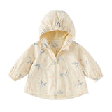 Dave&Bella Toddler Girls Yellow/Pink Playful Animal Print Outwear Lightweight Jackets