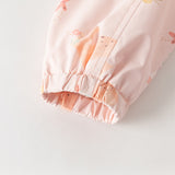 Dave&Bella Toddler Girls Yellow/Pink Playful Animal Print Outwear Lightweight Jackets