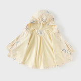 Dave&Bella Toddler Girls Yellow/Pink Playful Animal Print Outwear Lightweight Jackets