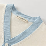 Dave&Bella Toddler Boys Casual Beige Soft Cotton Outwear Cardigans