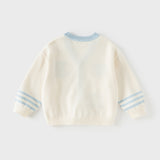 Dave&Bella Toddler Boys Casual Beige Soft Cotton Outwear Cardigans