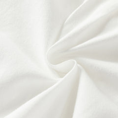 Dave&Bella Toddler Boys Gentle White Long Sleeve College-style Cotton Soft Shirt Tops