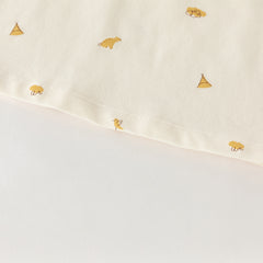 Dave&Bella Toddler Boys Casual Apricot Print Long Sleeve Formal Polos