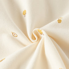 Dave&Bella Toddler Boys Casual Apricot Print Long Sleeve Formal Polos