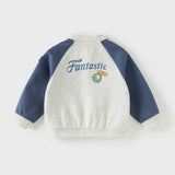 Dave&Bella Toddler Boys Casual Blue Turtle Outwear Long Sleeve Jackets