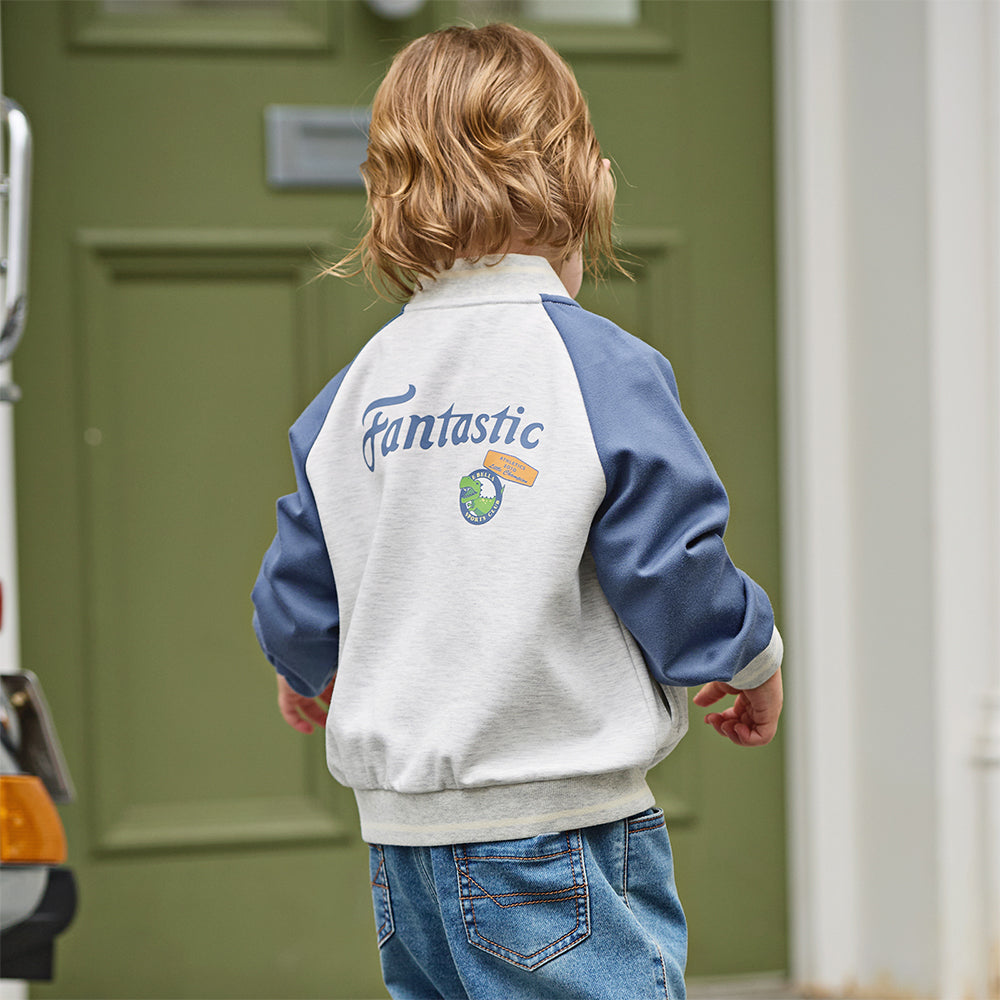 Dave&Bella Toddler Boys Casual Blue Turtle Outwear Long Sleeve Jackets