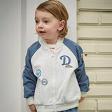 Dave&Bella Toddler Boys Casual Blue Turtle Outwear Long Sleeve Jackets