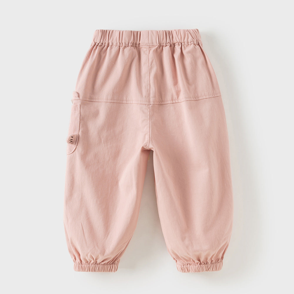 Dave&Bella Toddler Girls/Boys Pink/Green Cute Comfortable Drawstring Versatile Pants