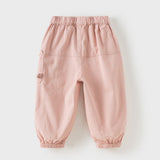 Dave&Bella Toddler Girls/Boys Pink/Green Cute Comfortable Drawstring Versatile Pants
