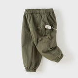 Dave&Bella Toddler Girls/Boys Pink/Green Cute Comfortable Drawstring Versatile Pants