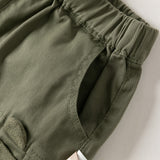 Dave&Bella Toddler Girls/Boys Pink/Green Cute Comfortable Drawstring Versatile Pants