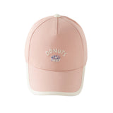 Dave&Bella Toddler Boys/Girls Breathable Beige/Pink Cotton Baseball Caps