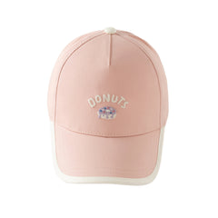 Dave&Bella Toddler Boys/Girls Breathable Beige/Pink Cotton Baseball Caps