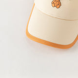 Dave&Bella Toddler Boys/Girls Breathable Beige/Pink Cotton Baseball Caps