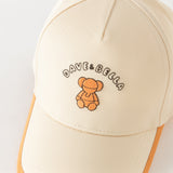 Dave&Bella Toddler Boys/Girls Breathable Beige/Pink Cotton Baseball Caps