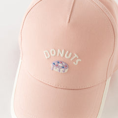 Dave&Bella Toddler Boys/Girls Breathable Beige/Pink Cotton Baseball Caps
